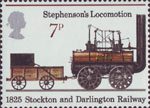 Railways 1825-1975 7p Stamp (1975) Stephenson's Locomotion, 1825