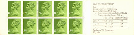 GB Booklets from Collect GB Stamps