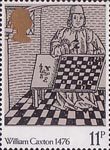 William Caxton 11p Stamp (1976) Game and Playe of Chesse