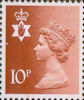Regional Definitive - Northern Ireland 10p Stamp (1976) Orange-Brown