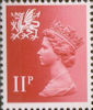 Regional Definitive - Wales 11p Stamp (1976) Scarlet