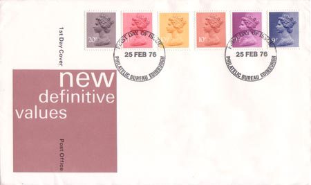 1976 Definitive First Day Cover from Collect GB Stamps