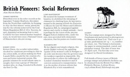 Social Reformers 1976