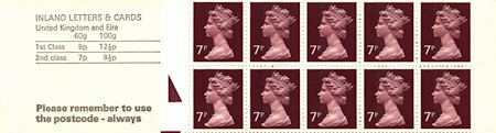 GB Booklets from Collect GB Stamps