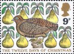 9p, 'A partridge in a a Pear Tree' from Christmas 1977 (1977)