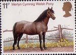 Horses 11p Stamp (1978) Welsh Pony