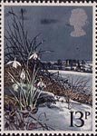 British Flowers 13p Stamp (1979) Snowdrop