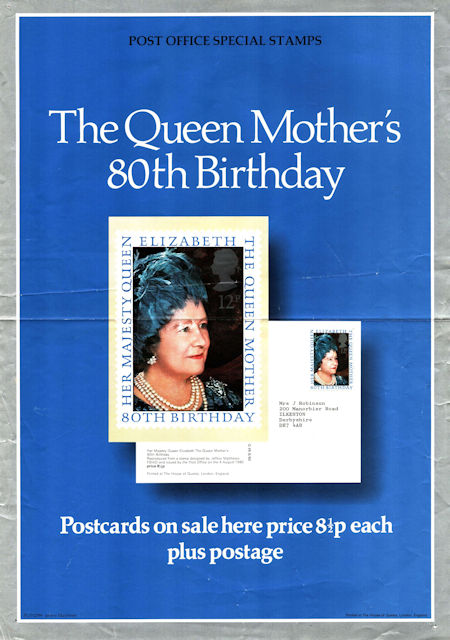 80th Birthday of Queen Elizabeth the Queen Mother (1980)