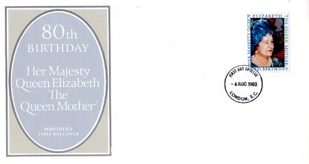 1980 Commemortaive First Day Cover from Collect GB Stamps