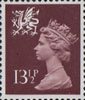 Regional Definitive - Wales 13.5p Stamp (1980) Purple-Brown