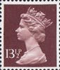 Definitive 13.5p Stamp (1980) Purple Brown