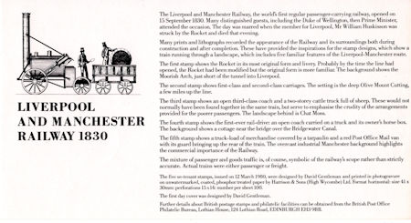 Liverpool and Manchester Railway 1830 (1980)