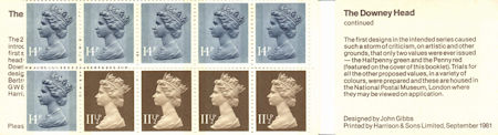 GB Booklets from Collect GB Stamps