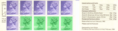 GB Booklets from Collect GB Stamps