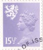 Regional Definitive - Scotland 15.5p Stamp (1982) Pale Violet
