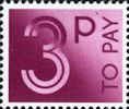 To Pay Labels 3p Stamp (1982) To Pay 3p