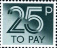 To Pay Labels 25p Stamp (1982) To Pay 25p