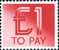 To Pay Labels £1.00 Stamp (1982) To Pay £1.00