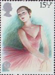 British Theatre 15.5p Stamp (1982) Ballerina