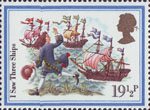 Christmas 1982 19.5p Stamp (1982) 'I Saw Three Ships'
