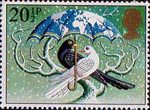 20.5p, 'World at Peace' (Dove and Blackbird) from Christmas 1983 (1983)