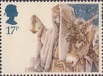 Christmas 1984 17p Stamp (1984) Arrival in Bethlehem