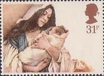 31p, Virgin and Child from Christmas 1984 (1984)