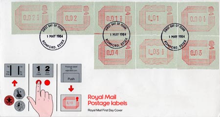 Postage Labels - FRAMA - (1984) Postage Labels - FRAMA