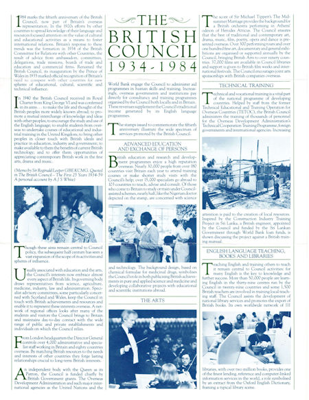 The British Council 1934-1984 (1984)