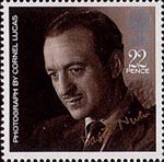 British Films 22p Stamp (1985) David Niven (from photo by Cornell Lucas)