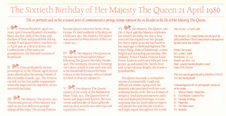 The Sixtieth Birthday of Queen Elizabeth II (1986)