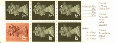 GB Booklets from Collect GB Stamps