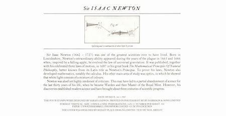 Sir Isaac Newton 1987