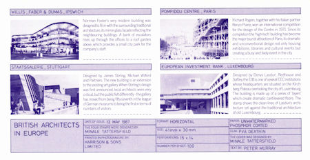 British Architects in Europe 1987