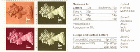 GB Booklets from Collect GB Stamps