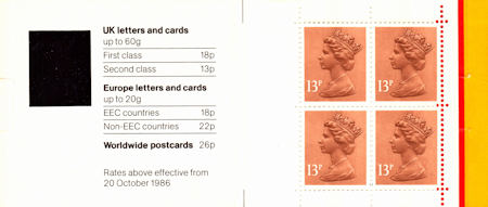 GB Booklets from Collect GB Stamps