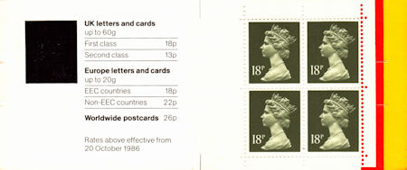 GB Booklets from Collect GB Stamps