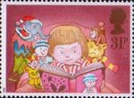 Christmas 1987 31p Stamp (1987) Child reading