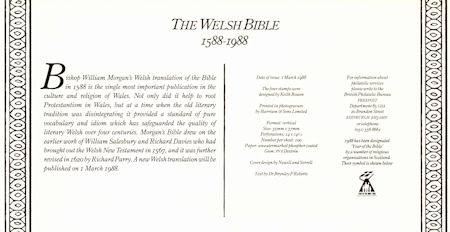 The Welsh Bible 1588-1988 1988