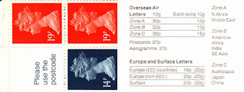 GB Booklets from Collect GB Stamps