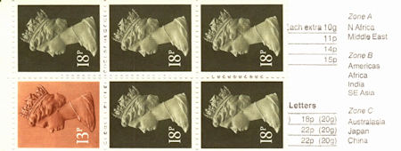 GB Booklets from Collect GB Stamps