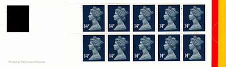 GB Booklets from Collect GB Stamps