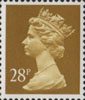 Definitive 28p Stamp (1988) Ochre