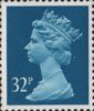 Definitive 32p Stamp (1988) Greenish Blue