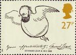 Edward Lear 27p Stamp (1988) 'Edward Lear as a Bird' (self portrait)