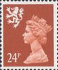 Regional Definitive - Scotland 24p Stamp (1989) Italian Red