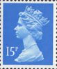 Definitive 15p Stamp (1989) Bright Blue