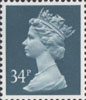 Definitive 34p Stamp (1989) Deep Bluish Grey