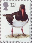 Birds 32p Stamp (1989) Oystercatcher