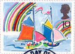 Greetings Booklet Stamps 19p Stamp (1989) Yachts